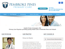 Tablet Screenshot of pembrokepinesprimarycare.com